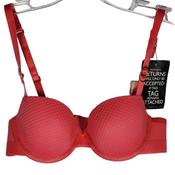 Stella McCartney Pink Bra Lingerie Convertible 32B Barbie NWT - Picture 1 of 15
